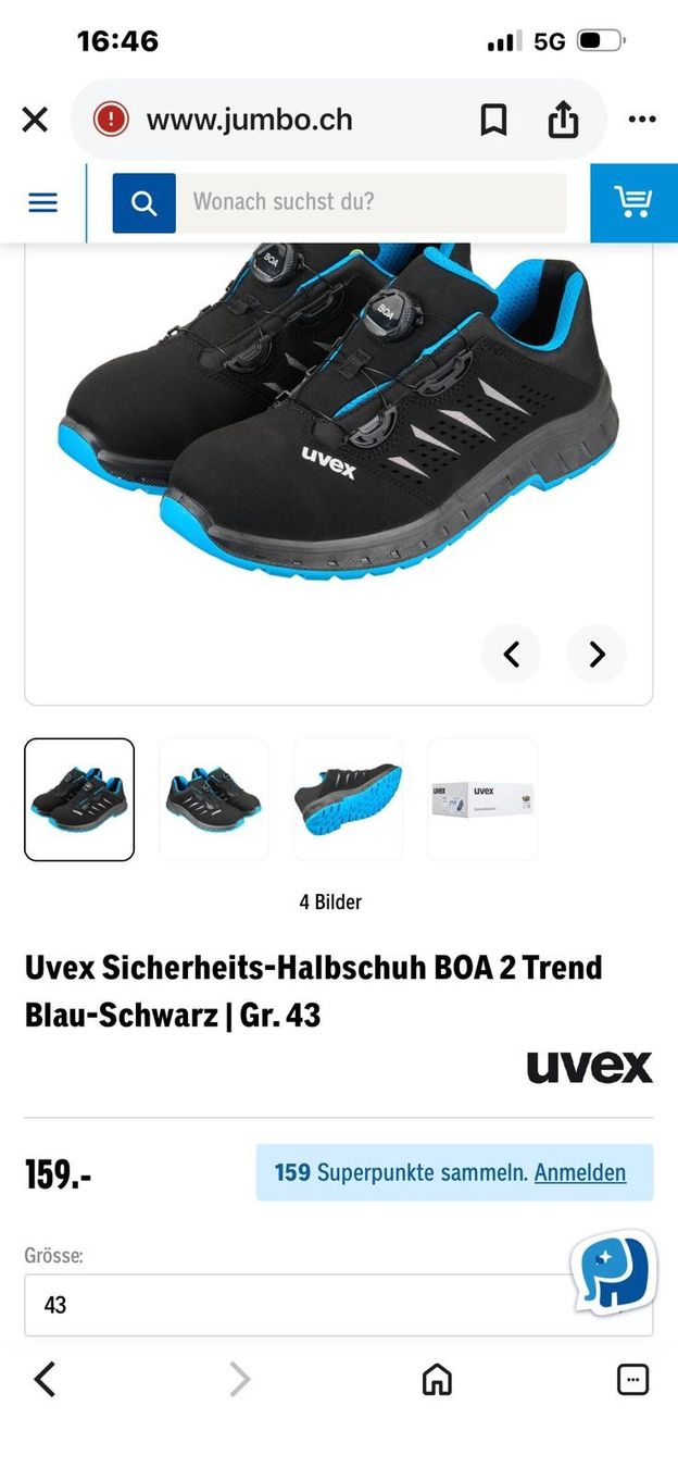 Uvex Scarpe da uomo: Neuwertig Sicherheitschuhe uvex – Usato da Basel venduto da faz_hdd8 6