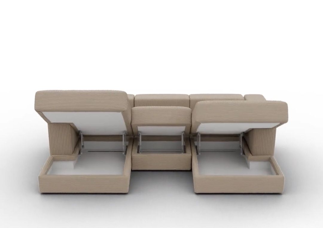 Ikea Sofas: Ecksofa beige mit Stauraum 2 Jahre alt – D'occasion à Blauen par Casi7 7