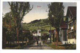 Gams (SG) Rheintal - Kirche - Dorfstrasse - 1936