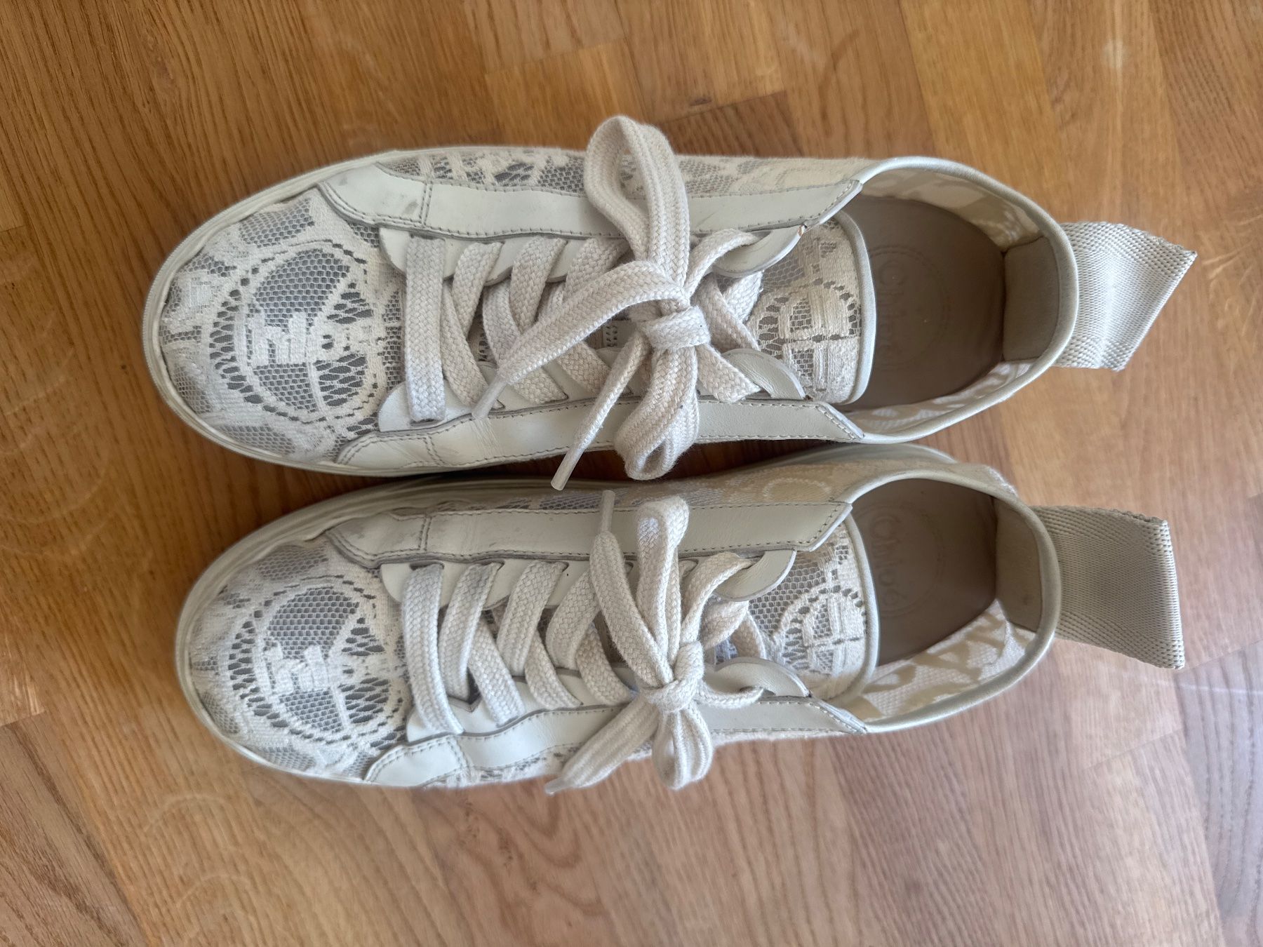 Chloé Scarpe da donna: Chloe Damen Sneaker creme Spitze Grösse 40 – Usato da Winterthur venduto da Julia90