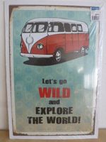 Metall-Schild VW Bus "Bulli"