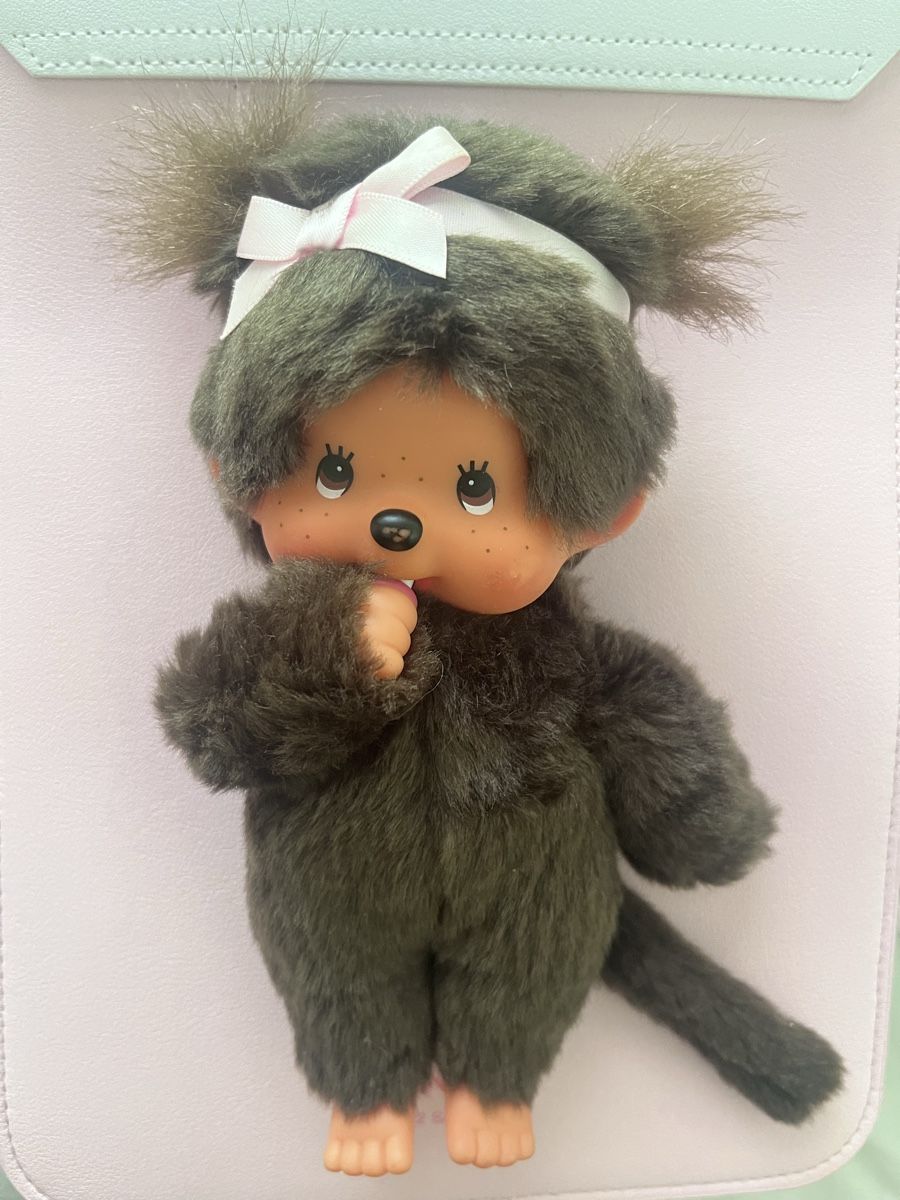 Statuette: Monchhichi Doll with pink ribbon – Usato da Le Grand-Saconnex venduto da Koko.hime_