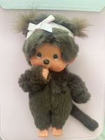 Monchhichi Doll with pink ribbon