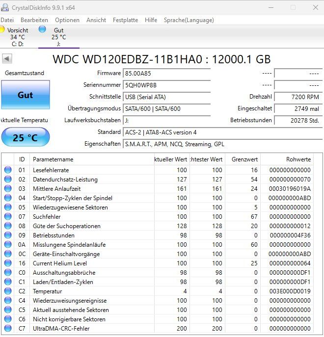 Western Digital Harddisks: WD MyBook 12TB USB 3.0 HDD – Gebraucht aus Hildisrieden von Dbroser 1