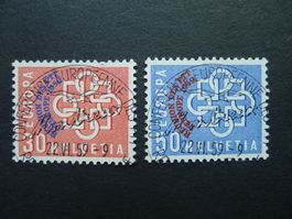 1959 Nr. 349+350 mit ET-Vollstempel