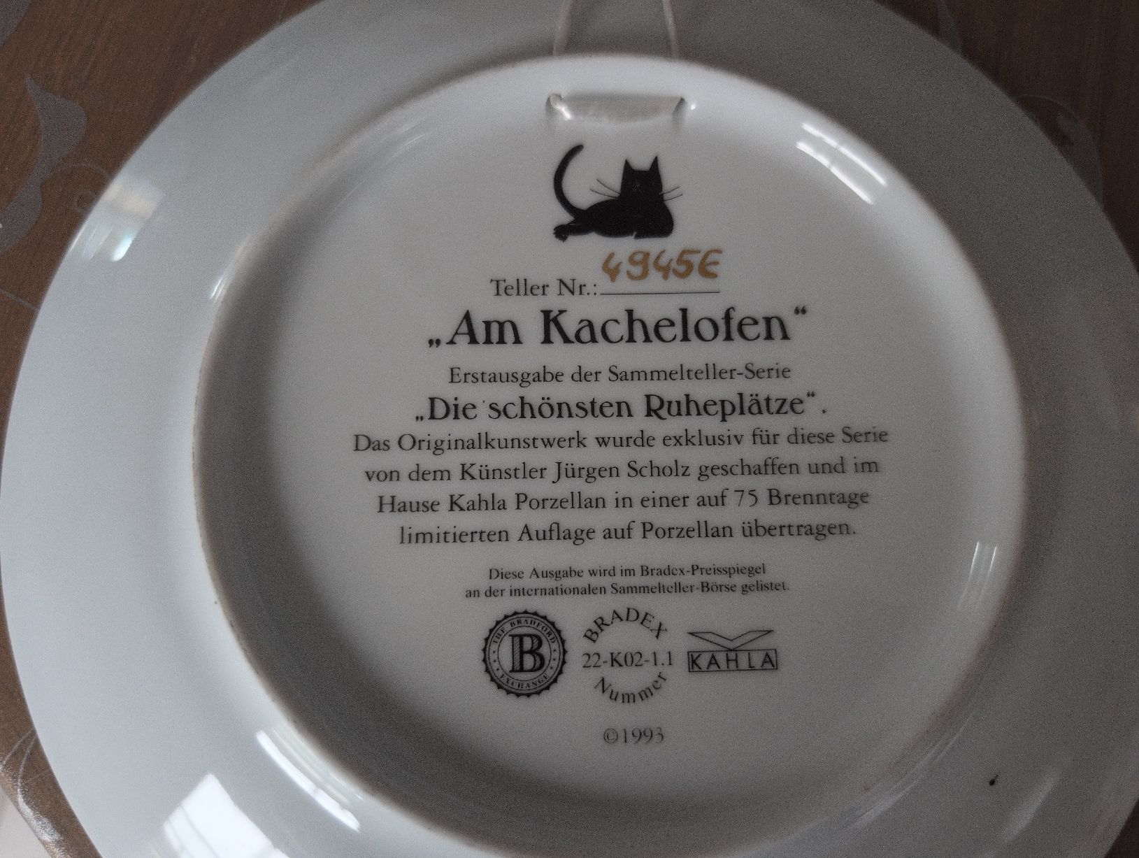 Piatti: Assiette décorative "Am Kachelofen" – Usato da CORMINBOEUF venduto da savaja 1