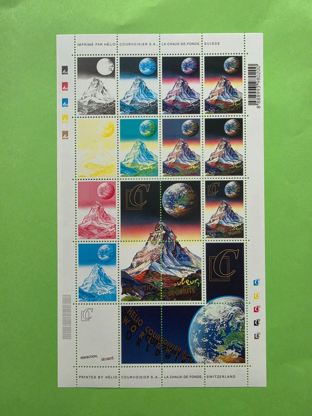 Alle Briefmarken: Courvoisier Probedruck, postfrisch** – Gebraucht aus Leimbach AG von jaja79