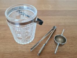 Vintage Kristall Glas Eiswürfel Behälter 60/70er - Japan