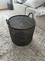 Korb geflochten dunkelbraun H 44cm guter Zustand