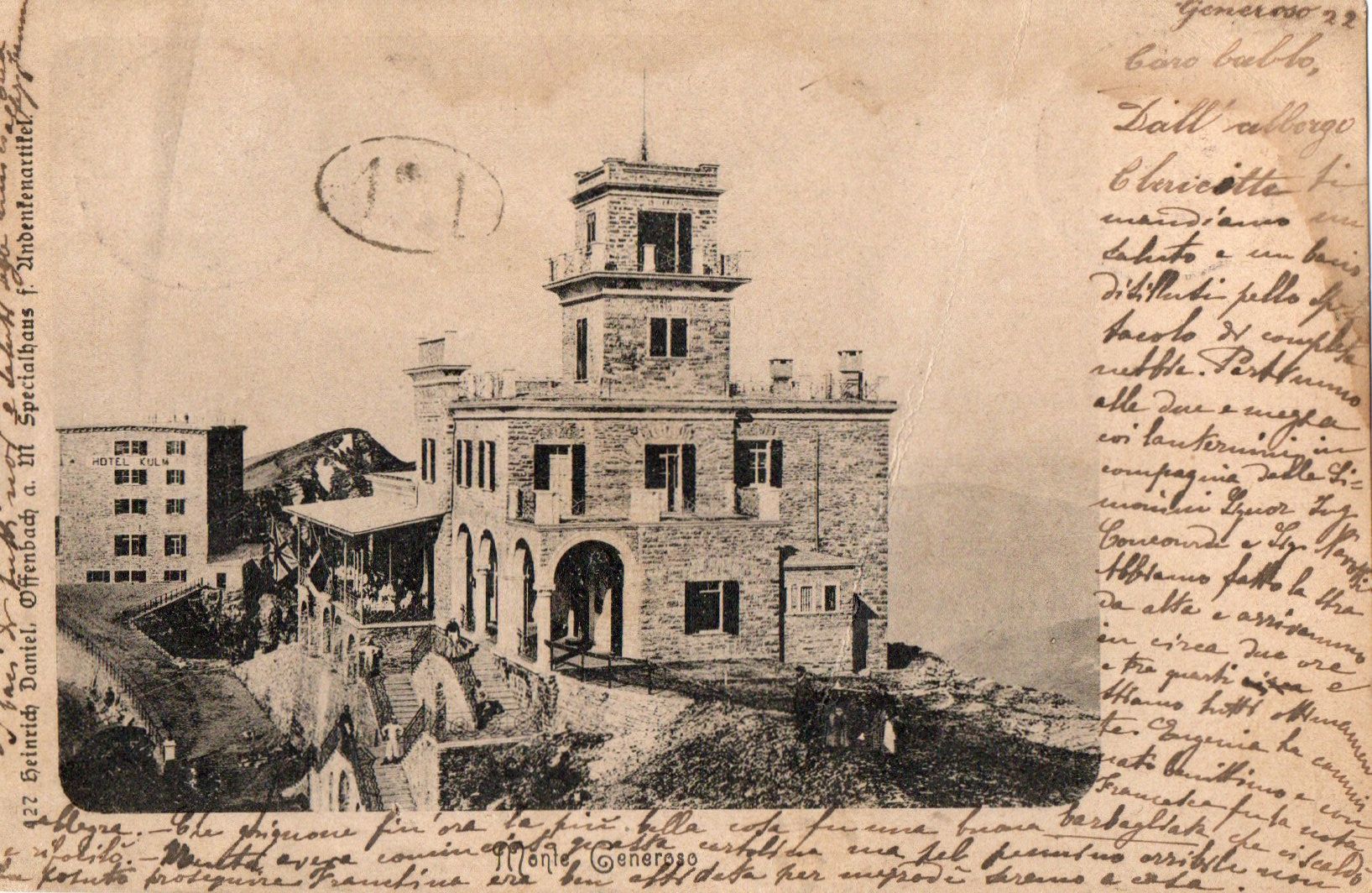 Ansichtskarten: Monte Generoso – Gebraucht aus Melano von pisonsdro