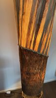 Grosse asiatische Stehlampe 210 cm – Rattan / Naturmateriali