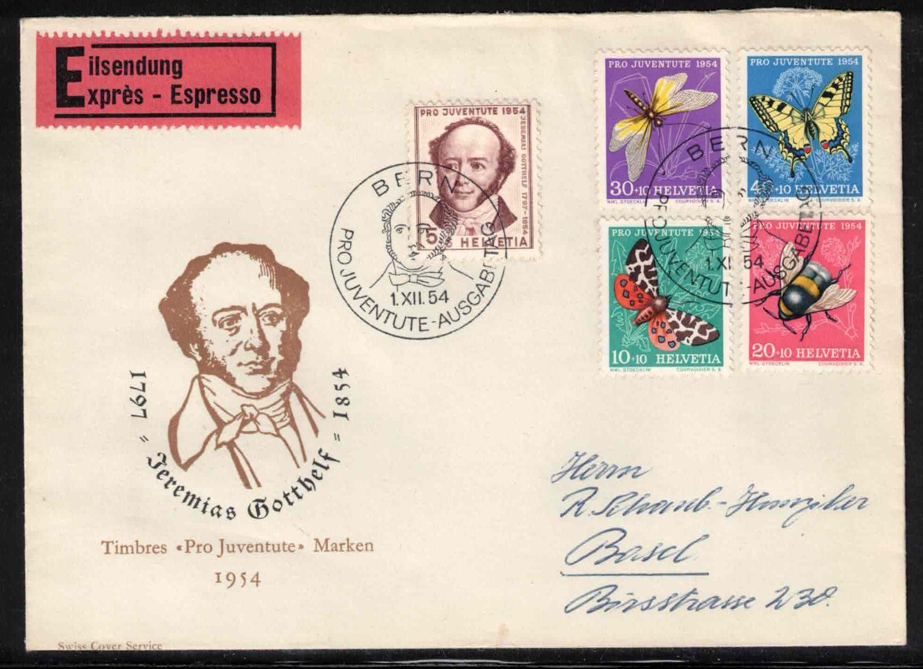 Alle Briefmarken: Pro Juventute 1954 FDC – Neu (gemäss Beschreibung) aus Nuglar von Stamp88
