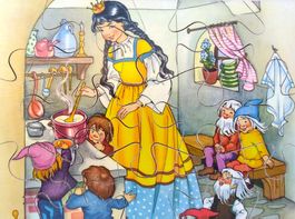 4 Märchen Holzpuzzle - Penelope / Komplett je 15 Teile
