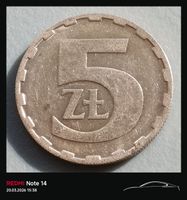 POLEN - 5 ZŁOTYCH 1988 - MESSING - BRILLANT - WIE NEU + UNZ.