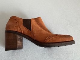 MAX LEDERSCHUHE, GR.39, CASUAL, HERBST, ABSATZ 7 CM