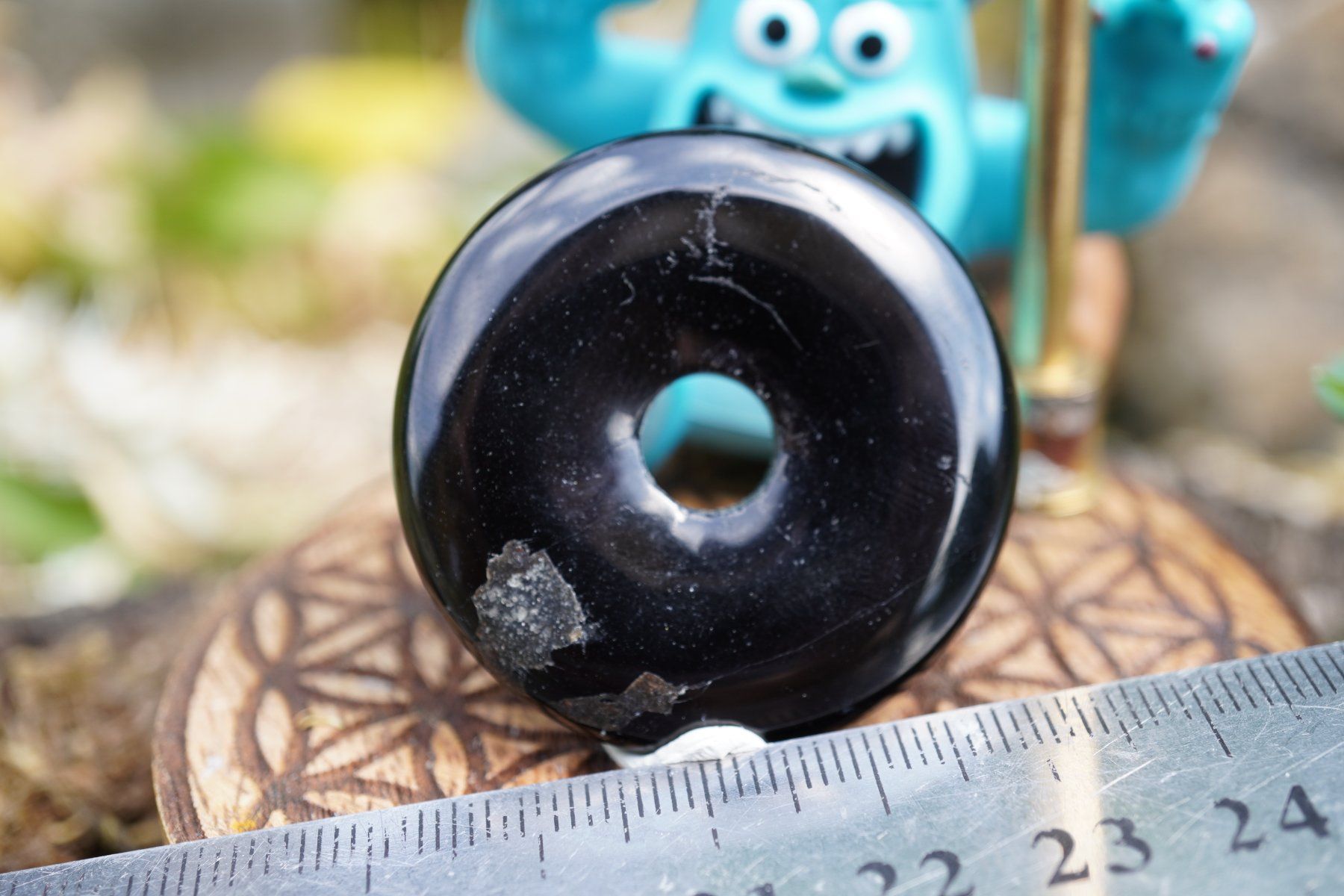 Minerali & Pietre curative: Turmalin    Pi Scheibe  ca40mm    ab  1.-     Räumung – Nuovo e nell'imballaggio originale da Eschenbach SG venduto da topstone 3