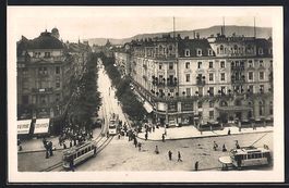 Zürich, Bahnhofstrasse mit Strassenbahn