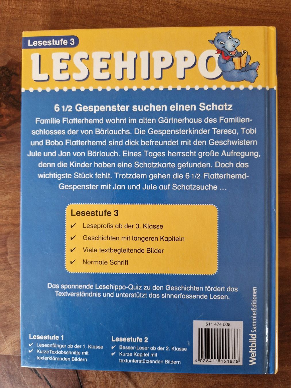 Libri: Buch Lesehippo 6.5 Gespenster suchen einen Schatz – Usato da Giswil venduto da movo08 2
