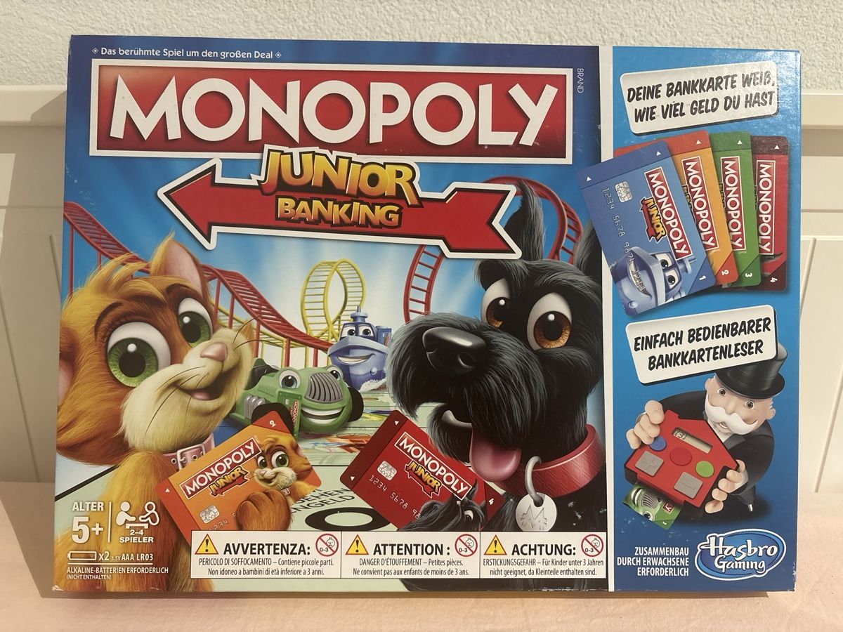 Hasbro Giochi: Monopoly Junior Banking Brettspiel – Usato da Bürglen TG venduto da sayuri84