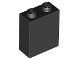 Lego Black Brick 1 x 2 x 2 with Inside Stud Holder 3 Stück