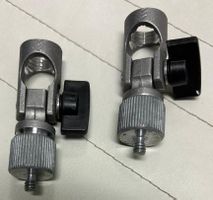 2× Metall-Klemmhalter / Adapterhalter –
