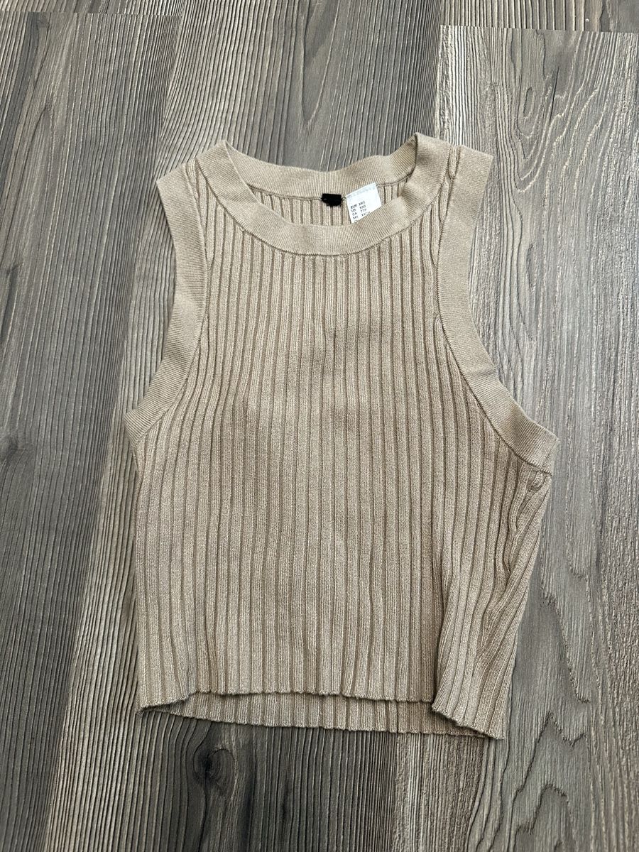 H&M Top: Top braun/beige Gr. XXS – Usato da Schaanwald venduto da ael248