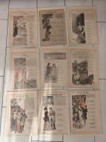 Lot 9 gravures d'époque  - Steinlen