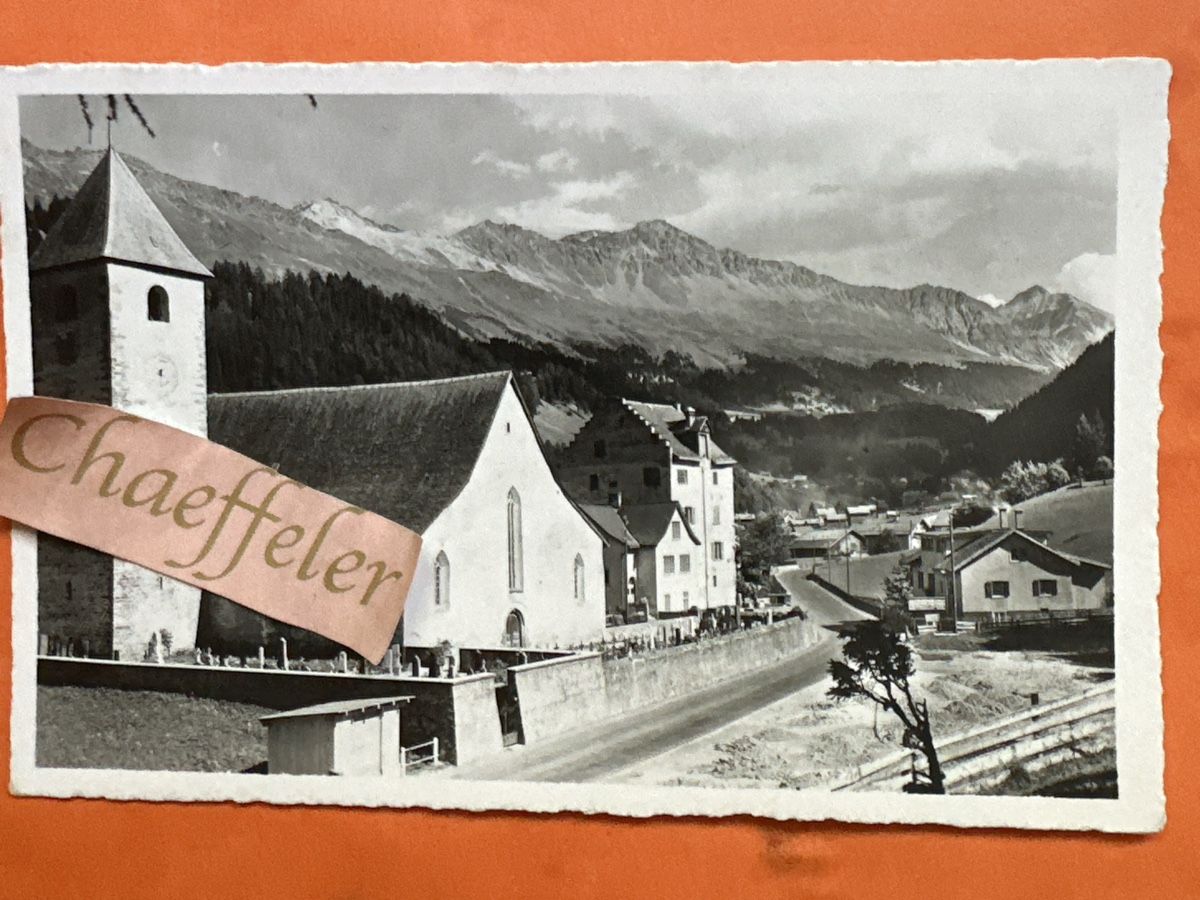 Cartoline postali: Ansichtskarte 1945 Kloster Churwalden – Usato da Zürich venduto da Chaeffeler