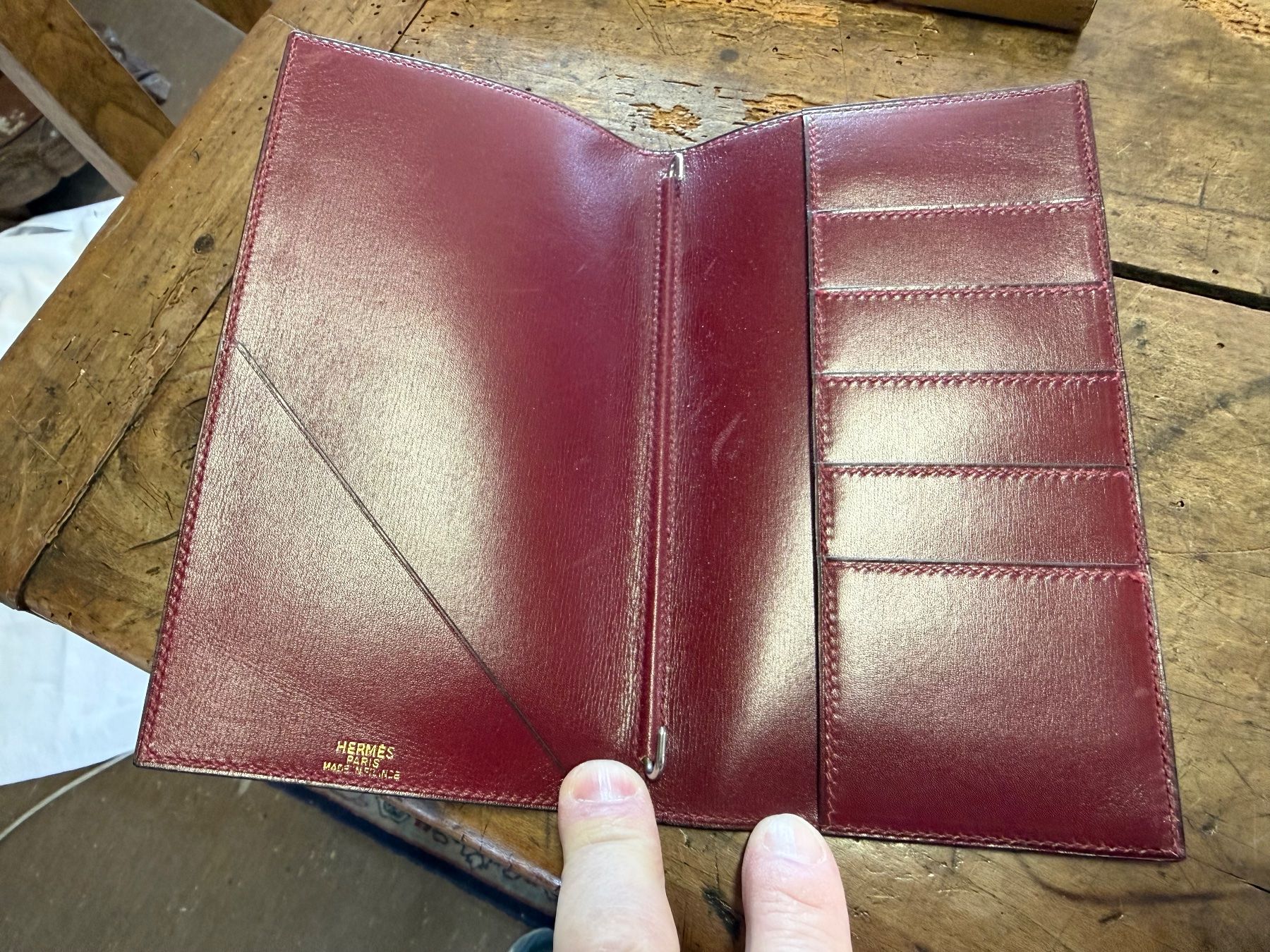 Hermès Altro in  Abbigliamento & Accessori: Original HERMES Leder Karten Dokumenten Etui – Usato da Bern venduto da Zauberkoenigin 1