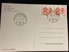 Schweiz 1977 AK SBB Eb 3/5 5834 Sonderstempel HERISAU 27.8.
