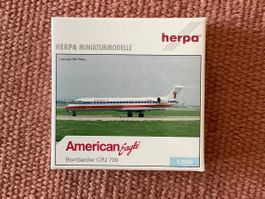 Herpa Wings 513586 American Eagle Canadair Jet CRJ700
