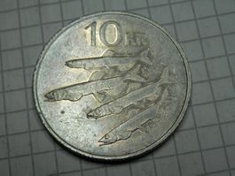 Island  10 Kronen, 1987