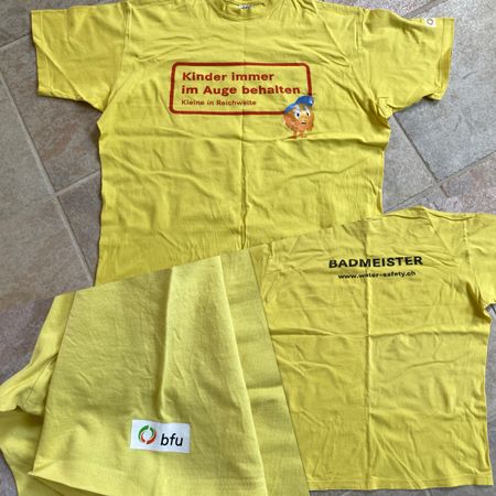 BADEMEISTER T-SHIRT YELLOW SIZE M