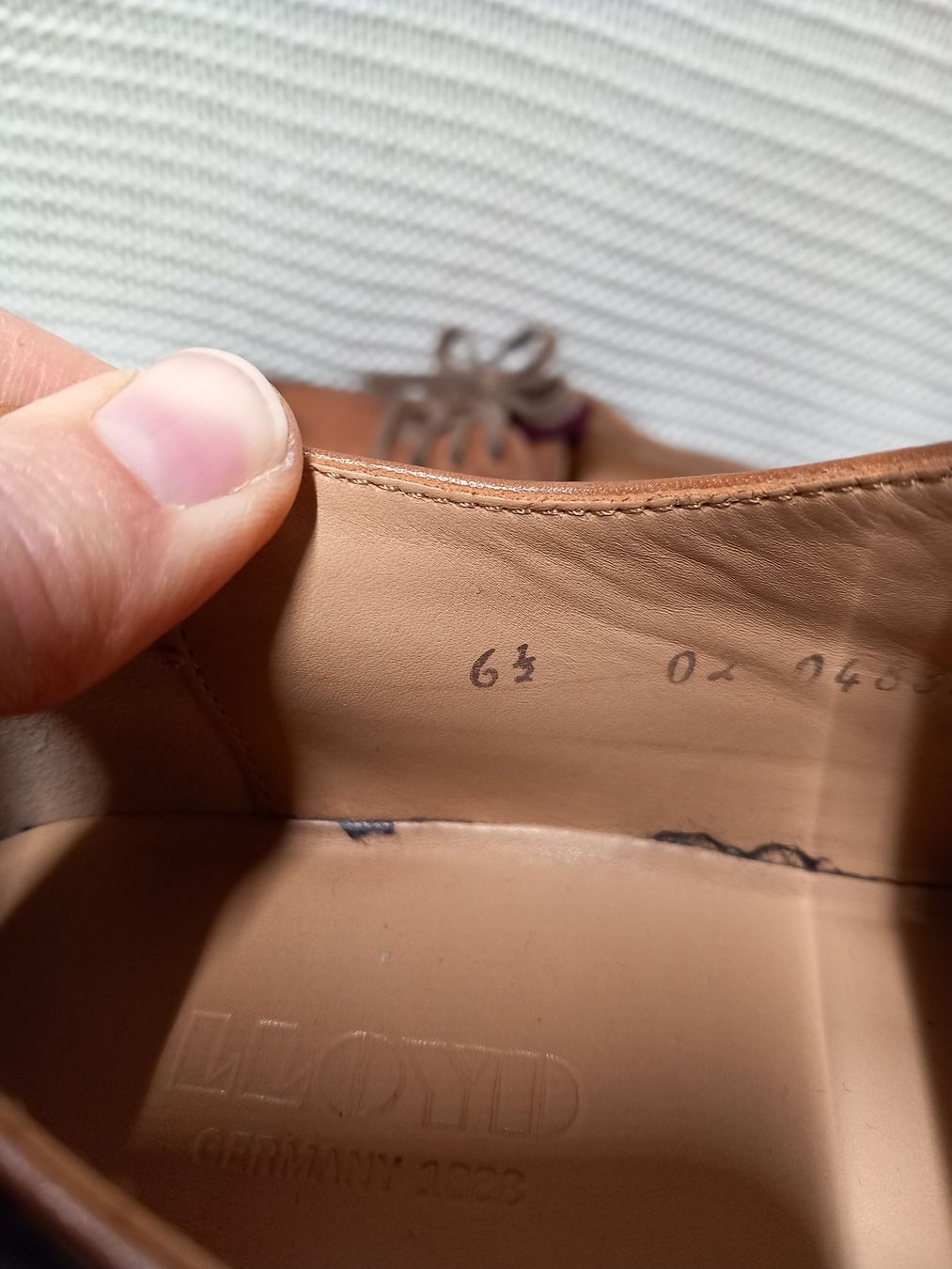 Lloyd Scarpe da uomo: Lloyd Budapester Schnürschuhe Halbschuhe Leder Gr.6.5/40.5  – Usato da Gwatt (Thun) venduto da umwelt-brocki 4