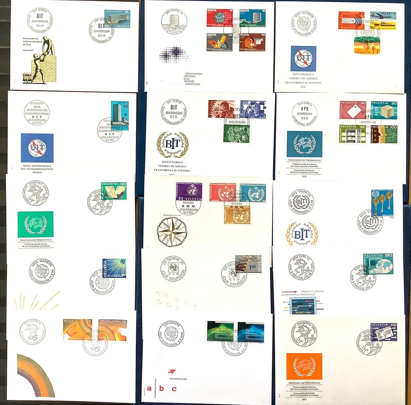 Tutti i francobolli: 1973 - 1979 / Div. FDC  Schweiz / Ämter – Nuovo (secondo la descrizione) da Liestal venduto da Skunk02