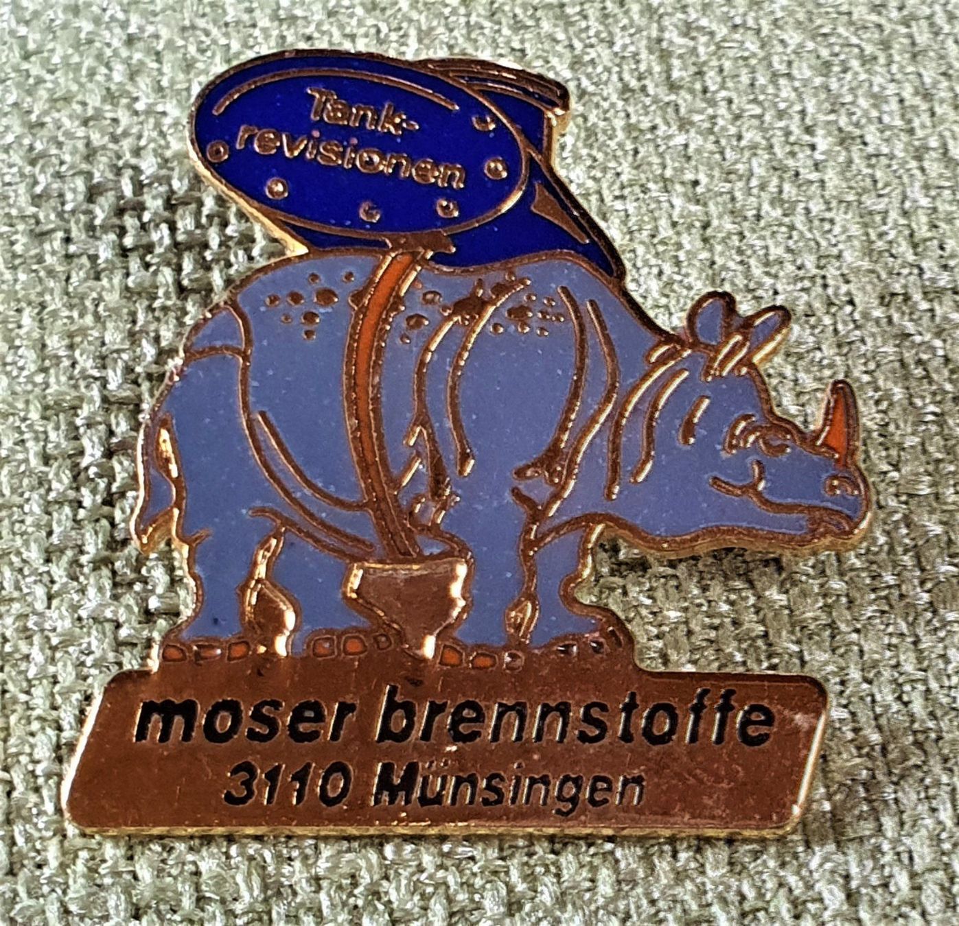 Plaketten & Abzeichen: E535  Pin Moser Tankrevisionen Münsingen – Gebraucht aus Reinach BL von Boston-Verkauf