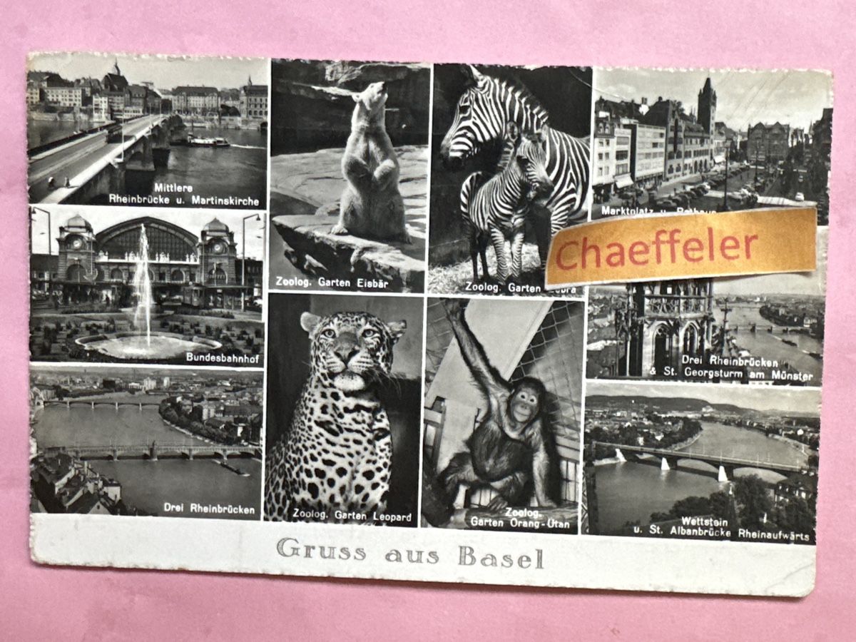 Ansichtskarten: Gruß aus Basel – Gebraucht aus Zürich von Chaeffeler
