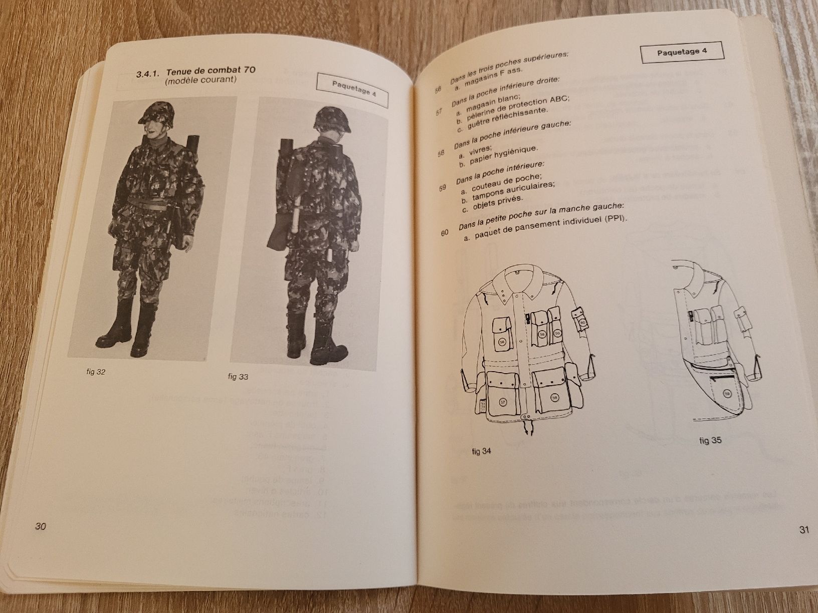 Libri: Règlement "Le paquetage " - 1981 – Usato da Massongex venduto da Jalon71 5