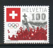 2018, Sondermarke Swiss Olympic 2018 ** (1)