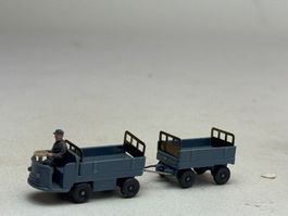 EB- Wiking Elektrokarren mit Anhänger graublau