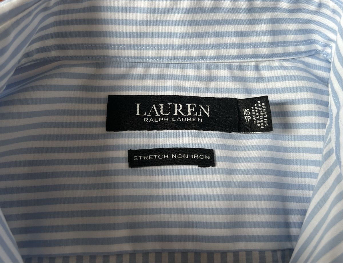 Ralph Lauren Camicette: Chemise Ralph Lauren bleu clair rayée – Nuovo (secondo la descrizione) da Genève venduto da Cassiopeia_8 1