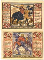 Deutschland Notgeld Altenburg 2 x 50 Pfennig 1921