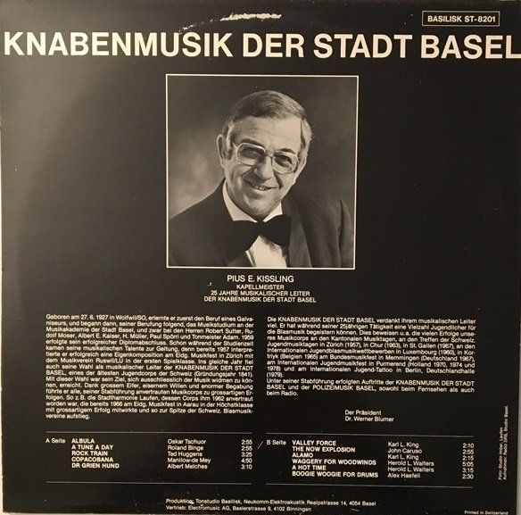 Schallplatten: Knabenmusik der Stadt Basel (LP) – Gebraucht aus Grüningen von azulmarron 1