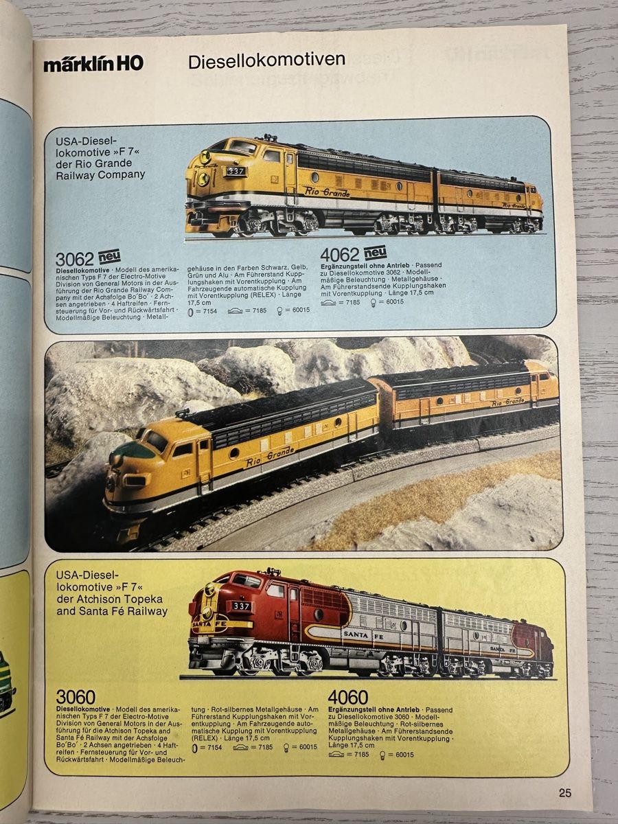 Märklin Modellini di ferrovie: Märklin Katalog 1976 D – Usato da Lupsingen venduto da New-Haven 2