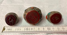 3 Siegelringe Silber