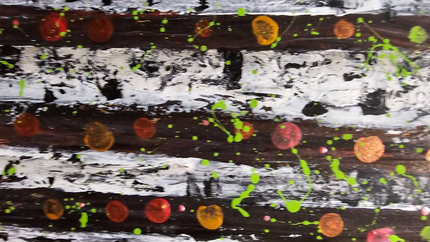 Dipinti: BILD ABSTRAKT "AUTMN-BIRCHES" GEMALT VON MIR – Nuovo e nell'imballaggio originale da Zürich venduto da Melossoap 3