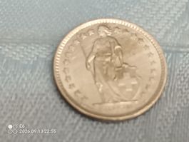 50 Rappenstück aus dem Jahre 1962