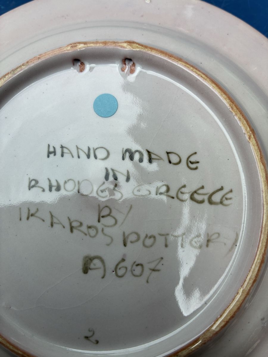 Piatti: 6 assiettes Pikaros Grèce rare – Usato da La Neuveville venduto da Canelle4 7