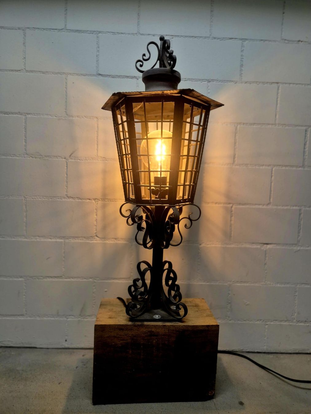 Lampade: Schmiedeeiserne Laternenlampe Vintage – Usato da Allschwil venduto da Emanuel10