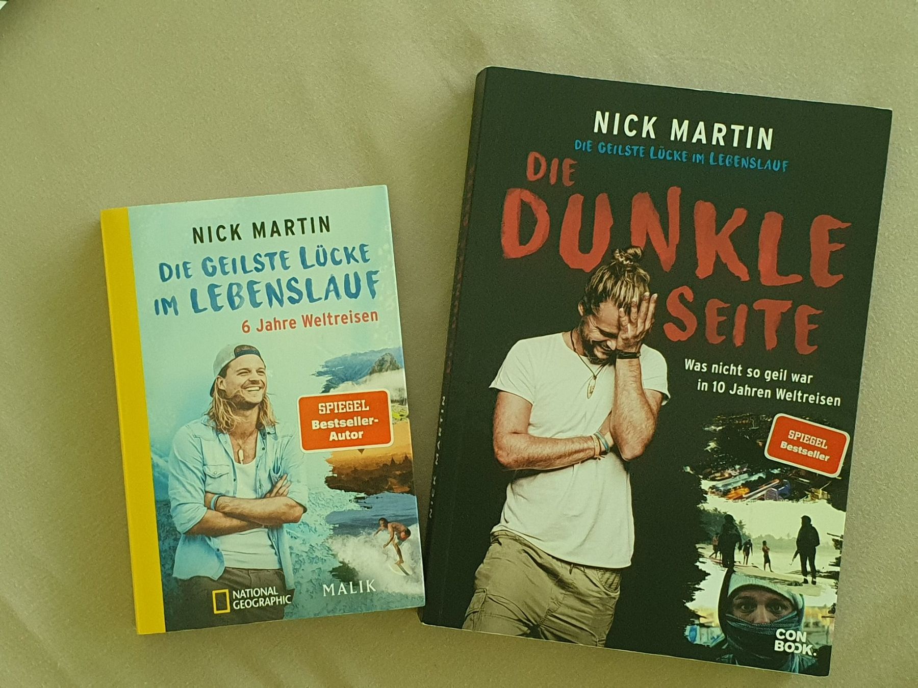 Libri: 2 Bücher von Backpacker und Weltbereiser Nick Martin – Nuovo (secondo la descrizione) da Ennetbaden venduto da mlluescher